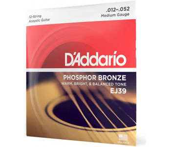 D'ADDARIO EJ39 - Струны для акустической 12-струнной гитары