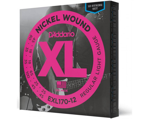 D'ADDARIO EXL170 12 - Струны для электрогитары 12-струнной