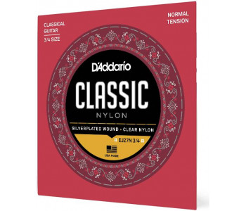 D'ADDARIO EJ27 N 3/4 - Струны для классической гитары
