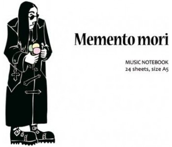 MUSIC NOTEBOOK Нотная тетрадь Ozzy 'Memento mori' формат А5, 24 листа