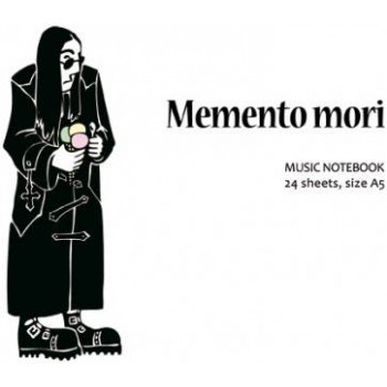 MUSIC NOTEBOOK Нотная тетрадь Ozzy 'Memento mori' формат А5, 24 листа