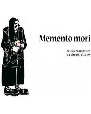 MUSIC NOTEBOOK Нотная тетрадь Ozzy 'Memento mori' формат А5, 24 листа