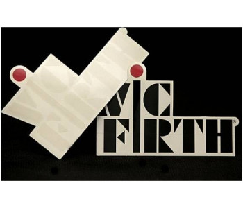 VIC FIRTH Наклейка с логотипом Vic Firth белая