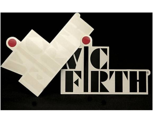 VIC FIRTH Наклейка с логотипом Vic Firth белая