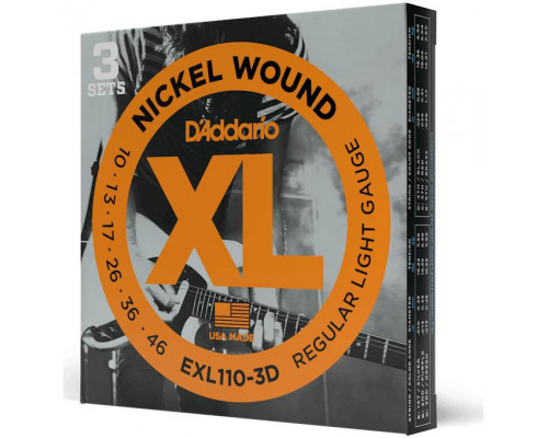 D'ADDARIO EXL110 3D - Струны для электрогитары