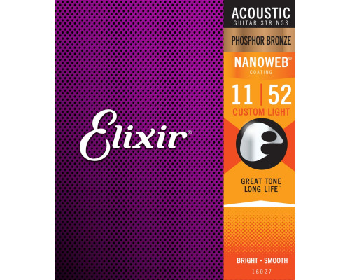 ELIXIR 16027 - Струны для акустической гитары ELIXIR 16027 - Струны для акустической гитары