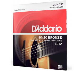 D'ADDARIO EJ12 - Струны для акустической гитары
