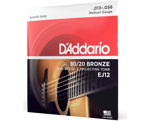D'ADDARIO EJ12 - Струны для акустической гитары
