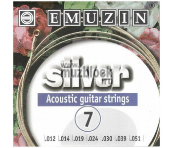 EMUZIN SILVER 7А222 - Струны для акустической гитары