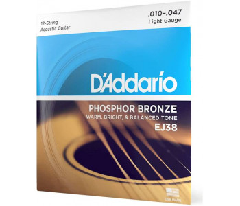 D'ADDARIO EJ38 - Струны для акустической 12-струнной гитары