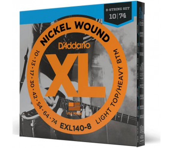 D'ADDARIO EXL140-8 - Струны для электрогитары 8-струнной