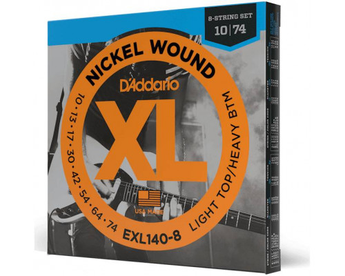 D'ADDARIO EXL140-8 - Струны для электрогитары 8-струнной