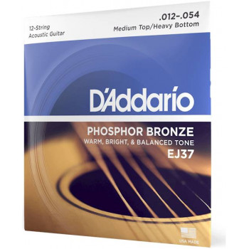 D'ADDARIO EJ37 - Струны для акустической 12-струнной гитары