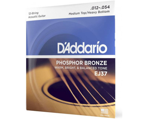 D'ADDARIO EJ37 - Струны для акустической 12-струнной гитары