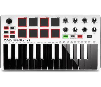 AKAI PRO MPK MINI MK2 LE WHITE - MIDI-клавиатура