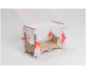 Конструктор блочный POLLY Кровать с балдахином (без текстиля)