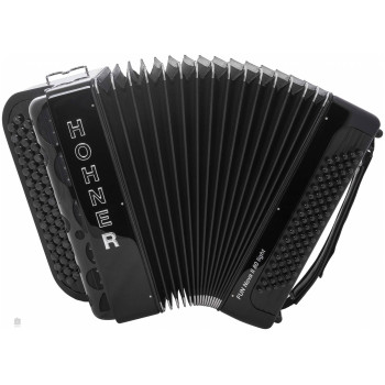 HOHNER Fun Nova II 80 light black celluloid (B-Stepped) - Баян