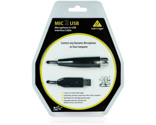 BEHRINGER MIC2USB - Цифровой кабель BEHRINGER MIC2USB - Цифровой кабель