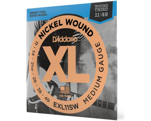 D'ADDARIO EXL115W - Струны для электрогитары