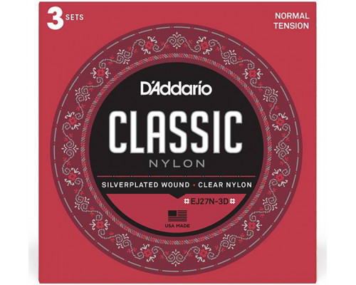 D'ADDARIO EJ27 N-3D - Струны для классической гитары