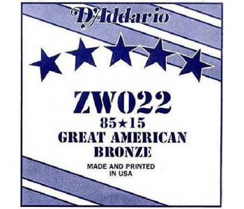 D'ADDARIO ZW022 - Струна одиночная для акустической гитары