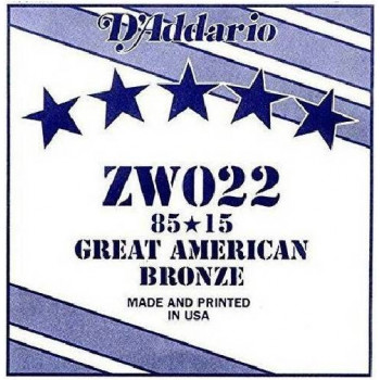 D'ADDARIO ZW022 - Струна одиночная для акустической гитары