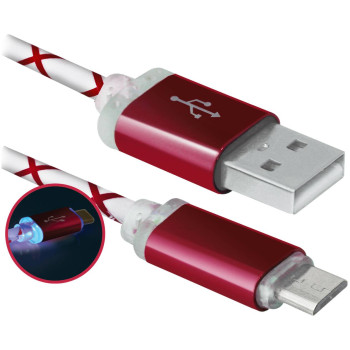 DEFENDER USB08-03LT красный - Цифровой кабель DEFENDER USB08-03LT красный - Цифровой кабель