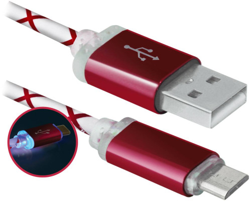 DEFENDER USB08-03LT красный - Цифровой кабель