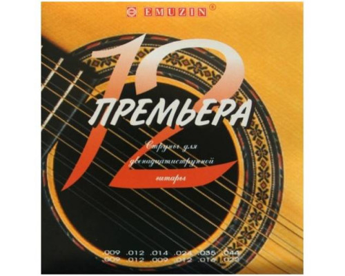 EMUZIN 12П-02 - Струны для акустической 12-струнной гитары