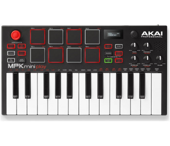 AKAI PRO MPK MINI PLAY USB миди клавиатура, 25 клавиш, 8 пэдов, 8 ручек,...