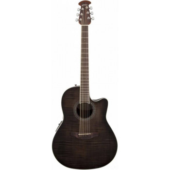 OVATION CS24P-TBBY Celebrity Standard Plus Mid Cutaway Trans Black Flame...