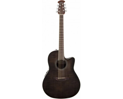 OVATION CS24P-TBBY Celebrity Standard Plus Mid Cutaway Trans Black Flame...