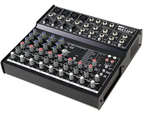 INVOTONE MX12FX - Микшерный пульт 4 микрофонных входа XLR Jack, 4 стерео...