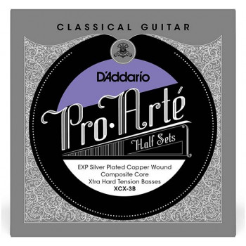 D'ADDARIO XCX-3B - Полукомплект струн для классической гитары