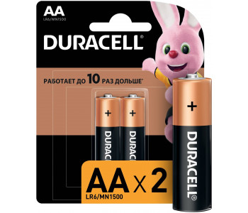 DURACELL LR6 BASIC CN уп 2 шт - Батарейка тип AA Дюраселл