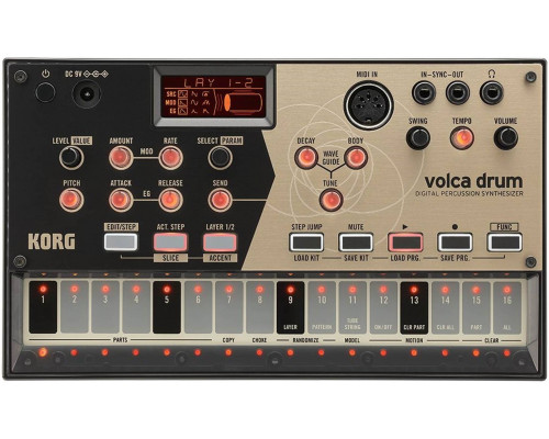 KORG VOLCA DRUM компактный аналоговый полумодульный синтезатор драммашина