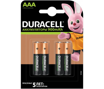 DURACELL HR03 уп 4 шт - Аккумулятор тип AAA Дюраселл