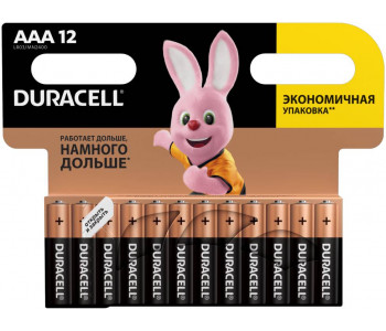 DURACELL LR03 BASIC уп 12 шт - Батарейка тип AAA Дюраселл