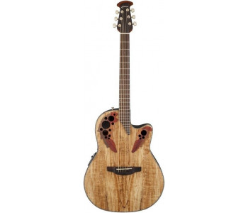 OVATION CE44P-SM Celebrity Elite Plus Mid Cutaway Natural Spalted Maple...