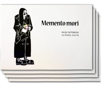 MUSIC NOTEBOOK 24 листа, 4 шт. Ozzy 'Memento mori' - Набор нотных тетрадей А5