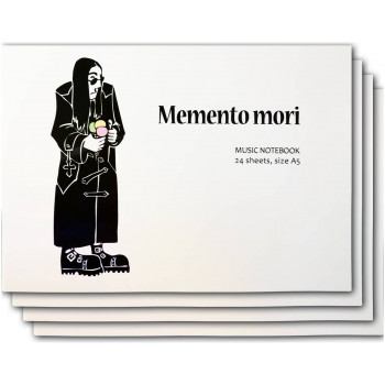 MUSIC NOTEBOOK 24 листа, 4 шт. Ozzy 'Memento mori' - Набор нотных тетрадей А5