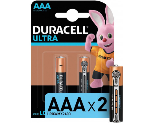 DURACELL LR03 ULTRA POWER уп 2 шт - Батарейка тип AAA