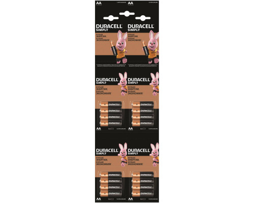 DURACELL LR6 BASIC 4x4 BL уп 16 шт - Батарейка тип AA