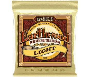 ERNIE BALL 2004 Earthwood 80/20 Bronze Light 11-52 - Струны для акустической гитары