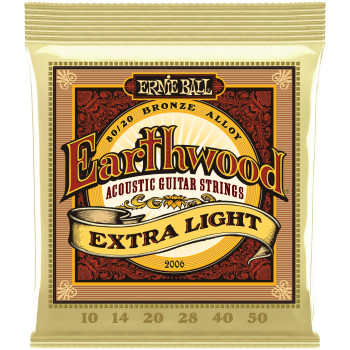 ERNIE BALL 2006 Earthwood 80/20 Bronze Extra Light 10-50 - Струны для акустической гитары ERNIE BALL 2006 Earthwood 80/20 Bronze Extra Light 10-50 - Струны для акустической гитары