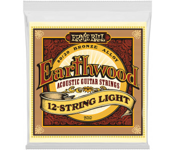 ERNIE BALL 2010 Earthwood 80/20 Bronze Light 9-46 - Струны для акустической 12-струнной гитары