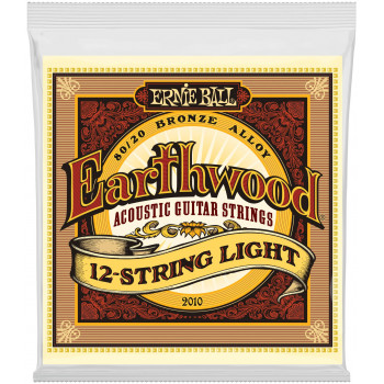 ERNIE BALL 2010 Earthwood 80/20 Bronze Light 9-46 - Струны для акустической 12-струнной гитары
