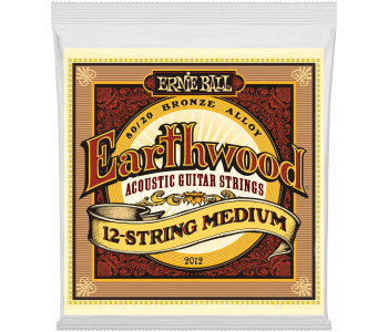 ERNIE BALL 2012 Earthwood 80/20 Bronze Medium 11-52 - Струны для акустической 12-струнной гитары