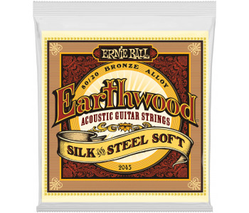 ERNIE BALL 2045 Earthwood Silk & Steel Soft 11-52 - Струны для акустической гитары