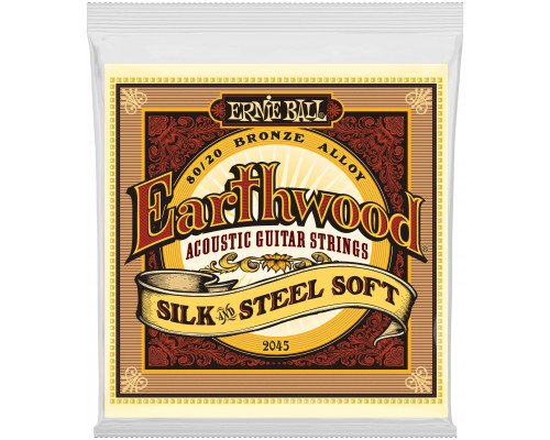 ERNIE BALL 2045 Earthwood Silk & Steel Soft 11-52 - Струны для акустической гитары